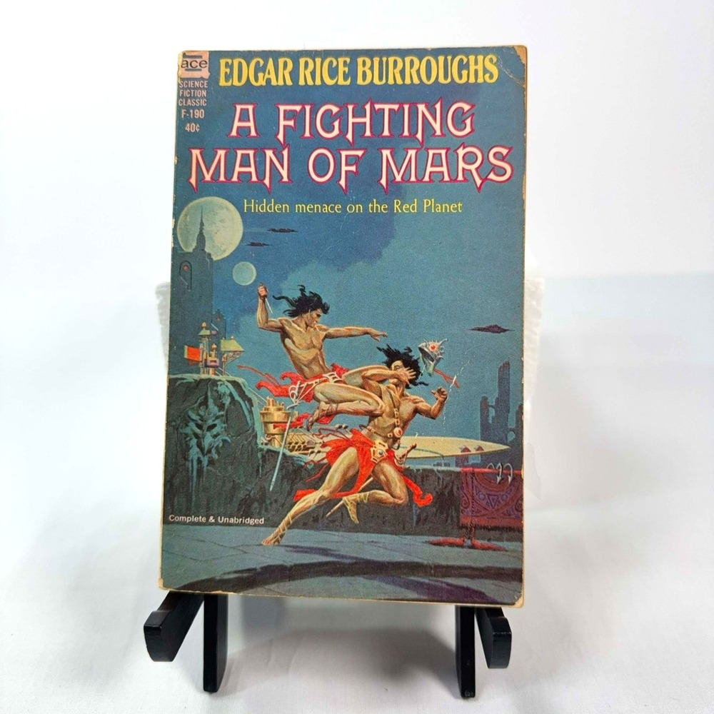 A Fighting Man of Mars Edgar Rice Burroughs 1963 Ace F-190 Vintage Sci-Fi